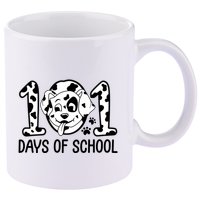 101 Days Of School Dalmatian Dog Funny School 11oz C Handle Ceramic Mug