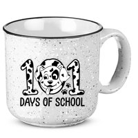 101 Days Of School Dalmatian Dog Funny School 15oz Campfire Ceramic Mug