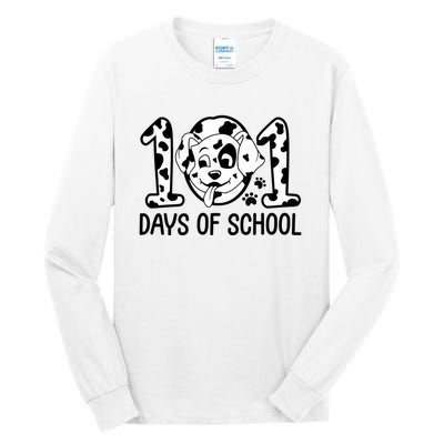 101 Days Of School Dalmatian Dog Funny School Tall Long Sleeve T-Shirt