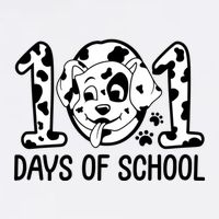 101 Days Of School Dalmatian Dog Funny School Youth Performance Sprint T-Shirt