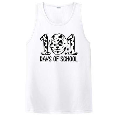 101 Days Of School Dalmatian Dog Funny School PosiCharge Competitor Tank