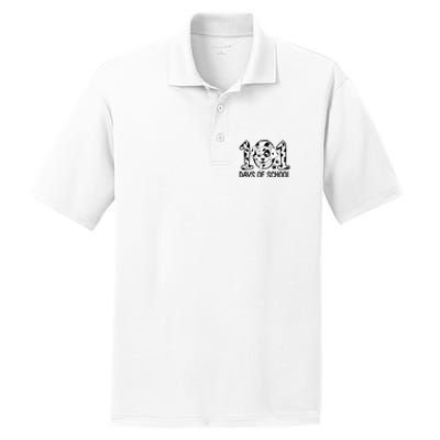 101 Days Of School Dalmatian Dog Funny School PosiCharge RacerMesh Polo