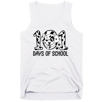 101 Days Of School Dalmatian Dog Funny School Tank Top