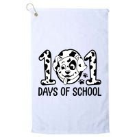 101 Days Of School Dalmatian Dog Funny School Golf Towel
