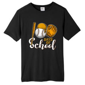 100 Days Of School Baseball Teacher Kids 100th Day Of School Tall Fusion ChromaSoft Performance T-Shirt