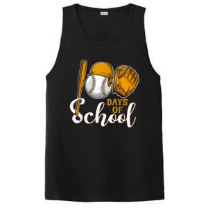 100 Days Of School Baseball Teacher Kids 100th Day Of School PosiCharge Competitor Tank