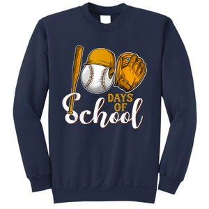 100 Days Of School Baseball Teacher Kids 100th Day Of School Sweatshirt