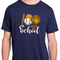 100 Days Of School Baseball Teacher Kids 100th Day Of School Adult ChromaSoft Performance T-Shirt