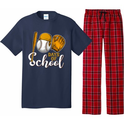 100 Days Of School Baseball Teacher Kids 100th Day Of School Pajama Set