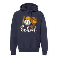 100 Days Of School Baseball Teacher Kids 100th Day Of School Premium Hoodie