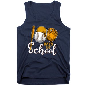 100 Days Of School Baseball Teacher Kids 100th Day Of School Tank Top