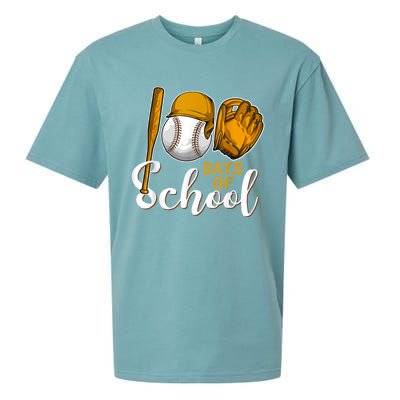 100 Days Of School Baseball Teacher Kids 100th Day Of School Sueded Cloud Jersey T-Shirt