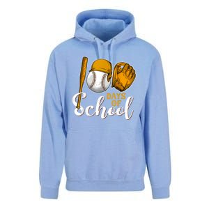 100 Days Of School Baseball Teacher Kids 100th Day Of School Unisex Surf Hoodie