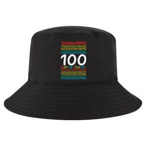 100th Day Of School Teacher 100 Days Math Numbers Cool Comfort Performance Bucket Hat