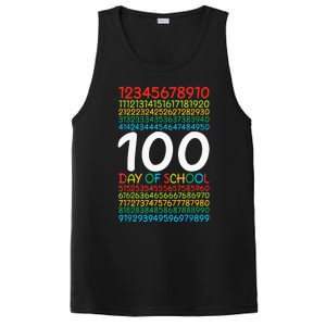 100th Day Of School Teacher 100 Days Math Numbers PosiCharge Competitor Tank