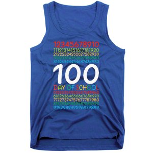 100th Day Of School Teacher 100 Days Math Numbers Tank Top