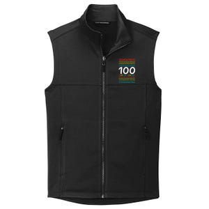 100th Day Of School Teacher 100 Days Math Numbers Collective Smooth Fleece Vest