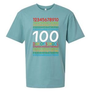 100th Day Of School Teacher 100 Days Math Numbers Sueded Cloud Jersey T-Shirt