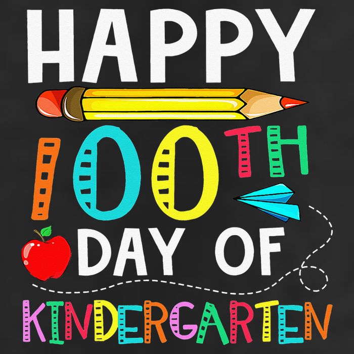 100 Days Of Kindergarten Happy 100th Day Of School Cool Comfort Performance Bucket Hat