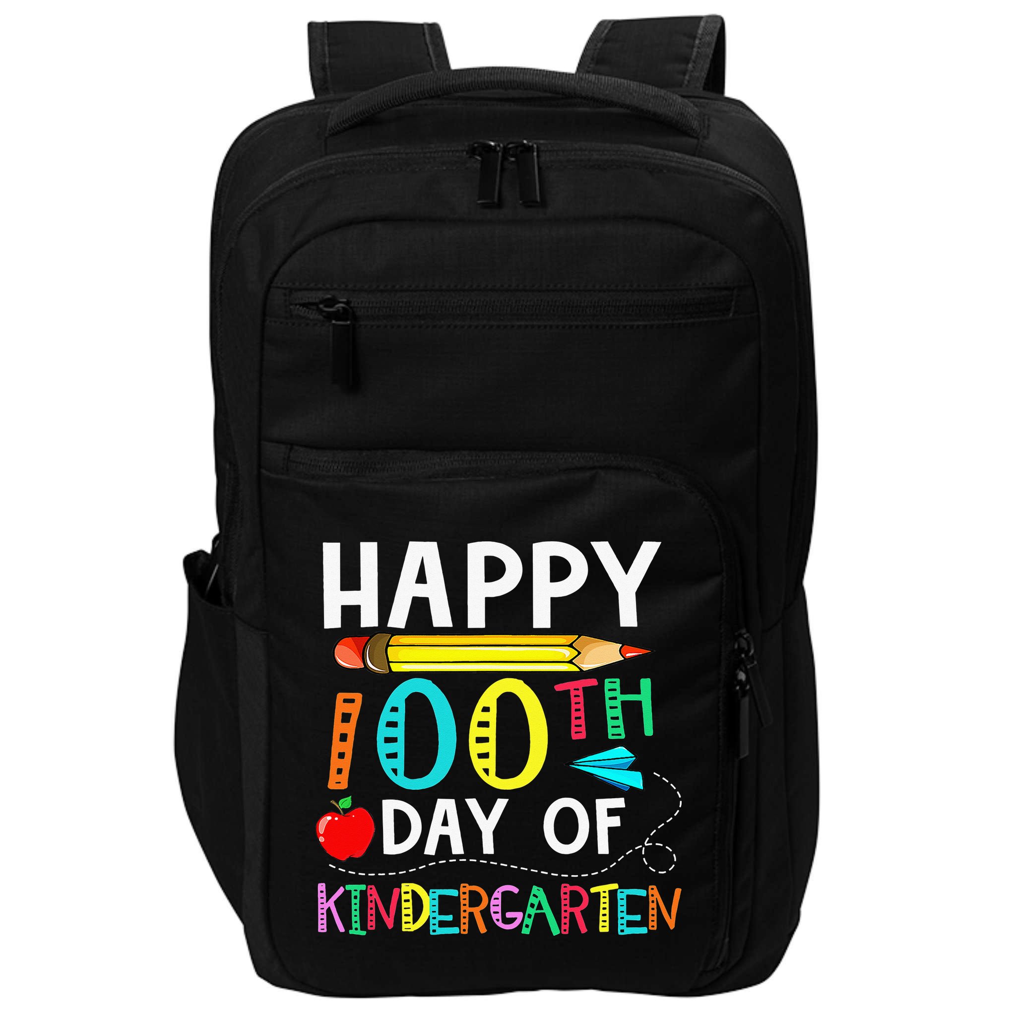 100 Days Of Kindergarten Happy 100th Day Of School Impact Tech Backpack