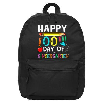 100 Days Of Kindergarten Happy 100th Day Of School 16 in Basic Backpack