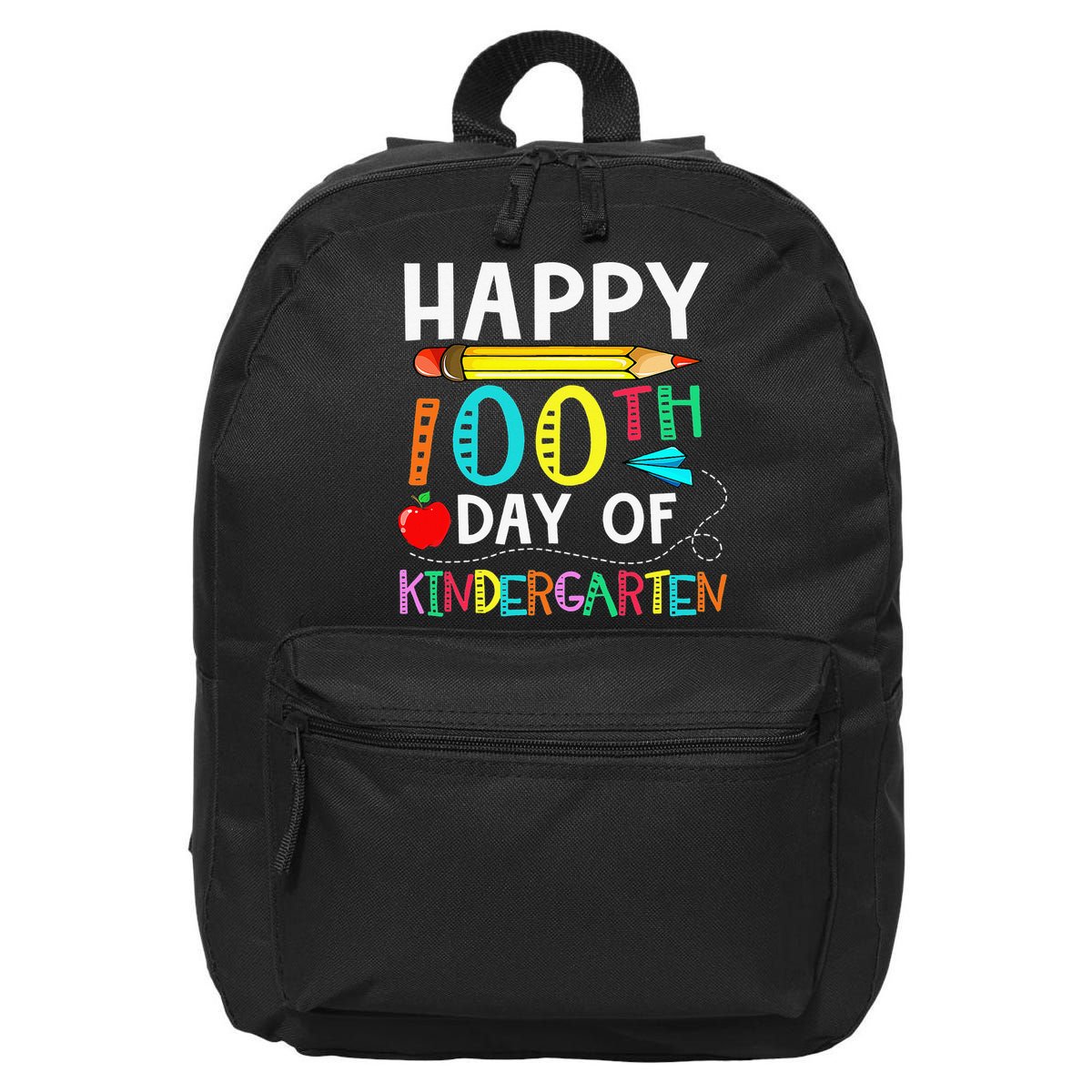 100 Days Of Kindergarten Happy 100th Day Of School 16 in Basic Backpack