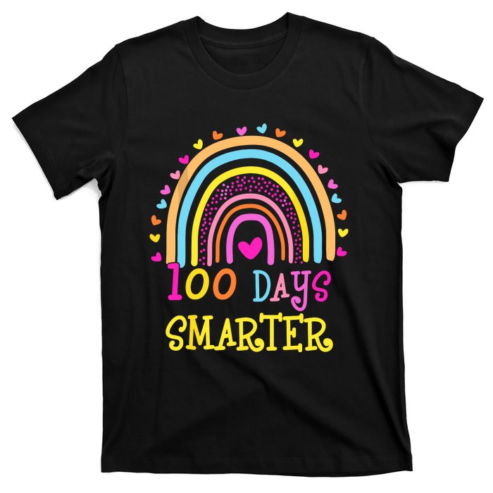 100th Day Of School Teacher Smarter Rainbow T-Shirt