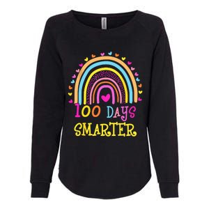 100th Day Of School Teacher Smarter Rainbow Womens California Wash Sweatshirt