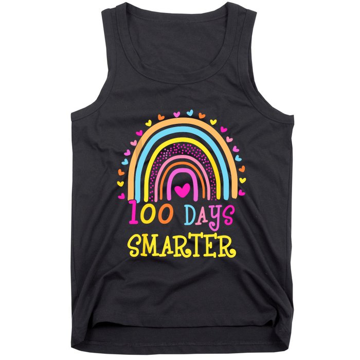 100th Day Of School Teacher Smarter Rainbow Tank Top