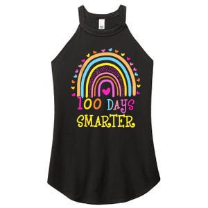 100th Day Of School Teacher Smarter Rainbow Women's Perfect Tri Rocker Tank