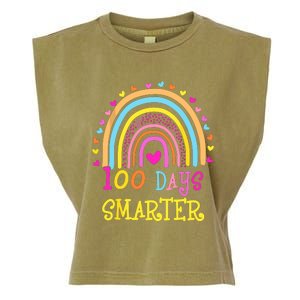 100th Day Of School Teacher Smarter Rainbow Garment-Dyed Women's Muscle Tee