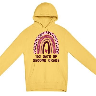 102 Day Of 2Nd Grade Rainbow 102 Day Of Second Grade Meaningful Gift Premium Pullover Hoodie