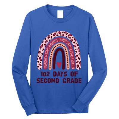 102 Day Of 2Nd Grade Rainbow 102 Day Of Second Grade Meaningful Gift Long Sleeve Shirt