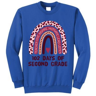 102 Day Of 2Nd Grade Rainbow 102 Day Of Second Grade Meaningful Gift Sweatshirt