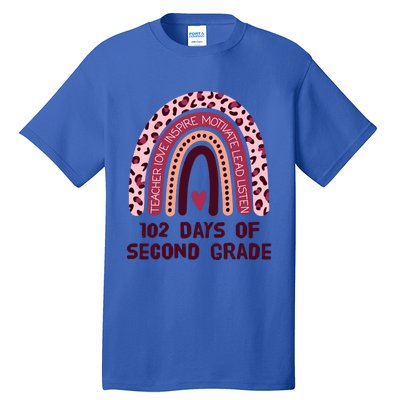 102 Day Of 2Nd Grade Rainbow 102 Day Of Second Grade Meaningful Gift Tall T-Shirt