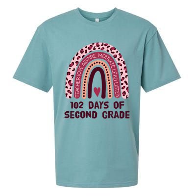 102 Day Of 2Nd Grade Rainbow 102 Day Of Second Grade Meaningful Gift Sueded Cloud Jersey T-Shirt