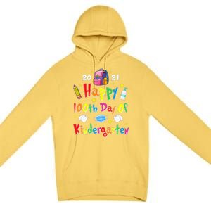 100 Days Of Kindergarten School Gift Students Teachers Premium Pullover Hoodie