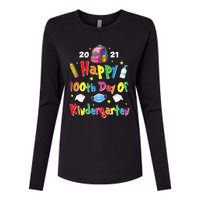 100 Days Of Kindergarten School Gift Students Teachers Womens Cotton Relaxed Long Sleeve T-Shirt