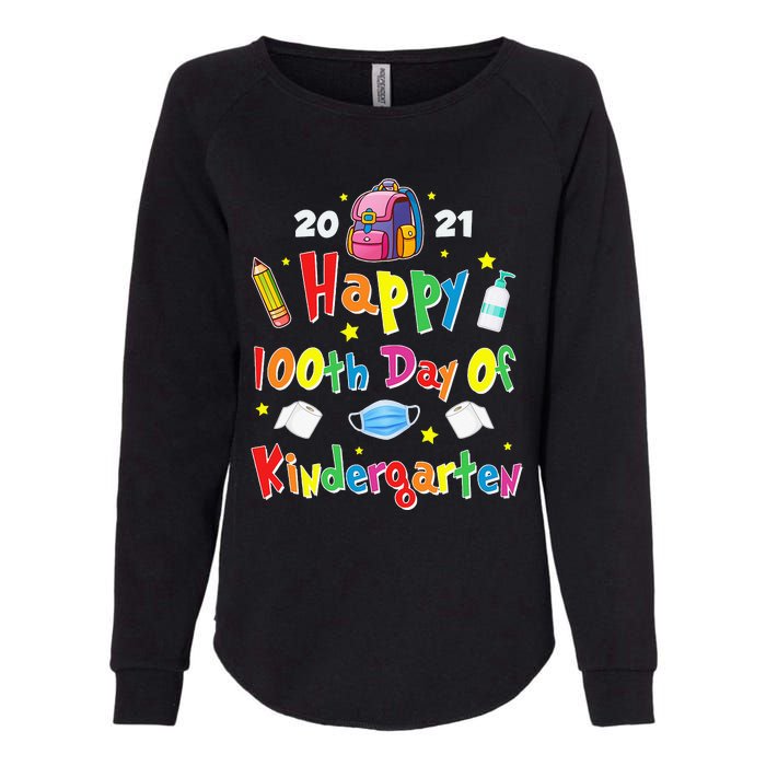 100 Days Of Kindergarten School Gift Students Teachers Womens California Wash Sweatshirt