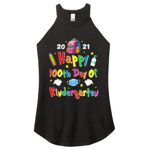 100 Days Of Kindergarten School Gift Students Teachers Women's Perfect Tri Rocker Tank