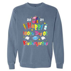 100 Days Of Kindergarten School Gift Students Teachers Garment-Dyed Sweatshirt