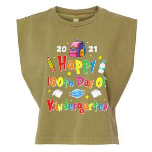 100 Days Of Kindergarten School Gift Students Teachers Garment-Dyed Women's Muscle Tee