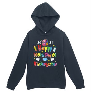 100 Days Of Kindergarten School Gift Students Teachers Urban Pullover Hoodie