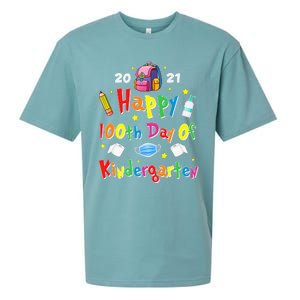 100 Days Of Kindergarten School Gift Students Teachers Sueded Cloud Jersey T-Shirt