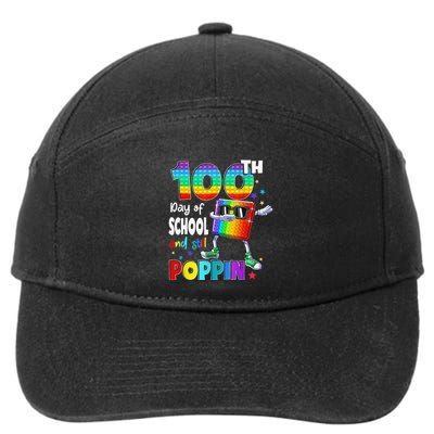 100th Day Pop It And Still Poppin 100 Days Of School 7-Panel Snapback Hat