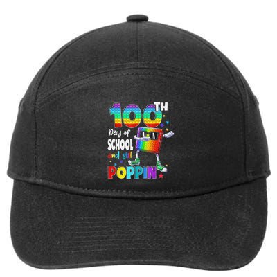 100th Day Pop It And Still Poppin 100 Days Of School 7-Panel Snapback Hat
