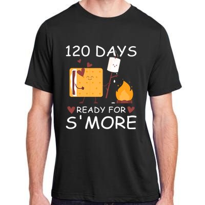 120 Days Ready For S'more 120th Day Of School Campfire Lover Gift Adult ChromaSoft Performance T-Shirt