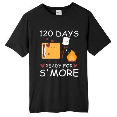 120 Days Ready For S'more 120th Day Of School Campfire Lover Gift Tall Fusion ChromaSoft Performance T-Shirt