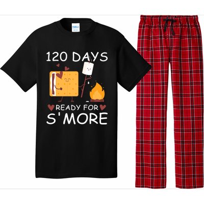 120 Days Ready For S'more 120th Day Of School Campfire Lover Gift Pajama Set