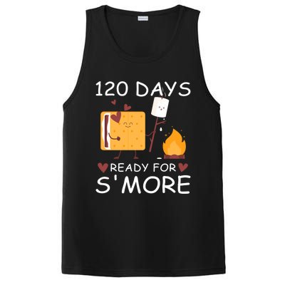 120 Days Ready For S'more 120th Day Of School Campfire Lover Gift PosiCharge Competitor Tank